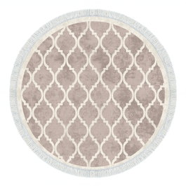 Conceptum Alfombra de 180 cm Crema y Marrón